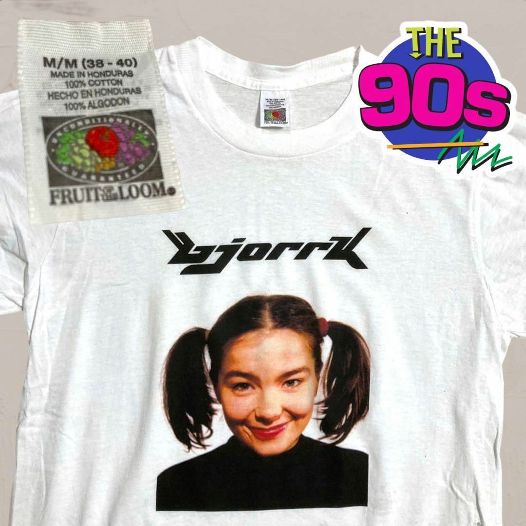 UYA バンド Tシャツ ビンテージ  90s  白 bjork ビョーク