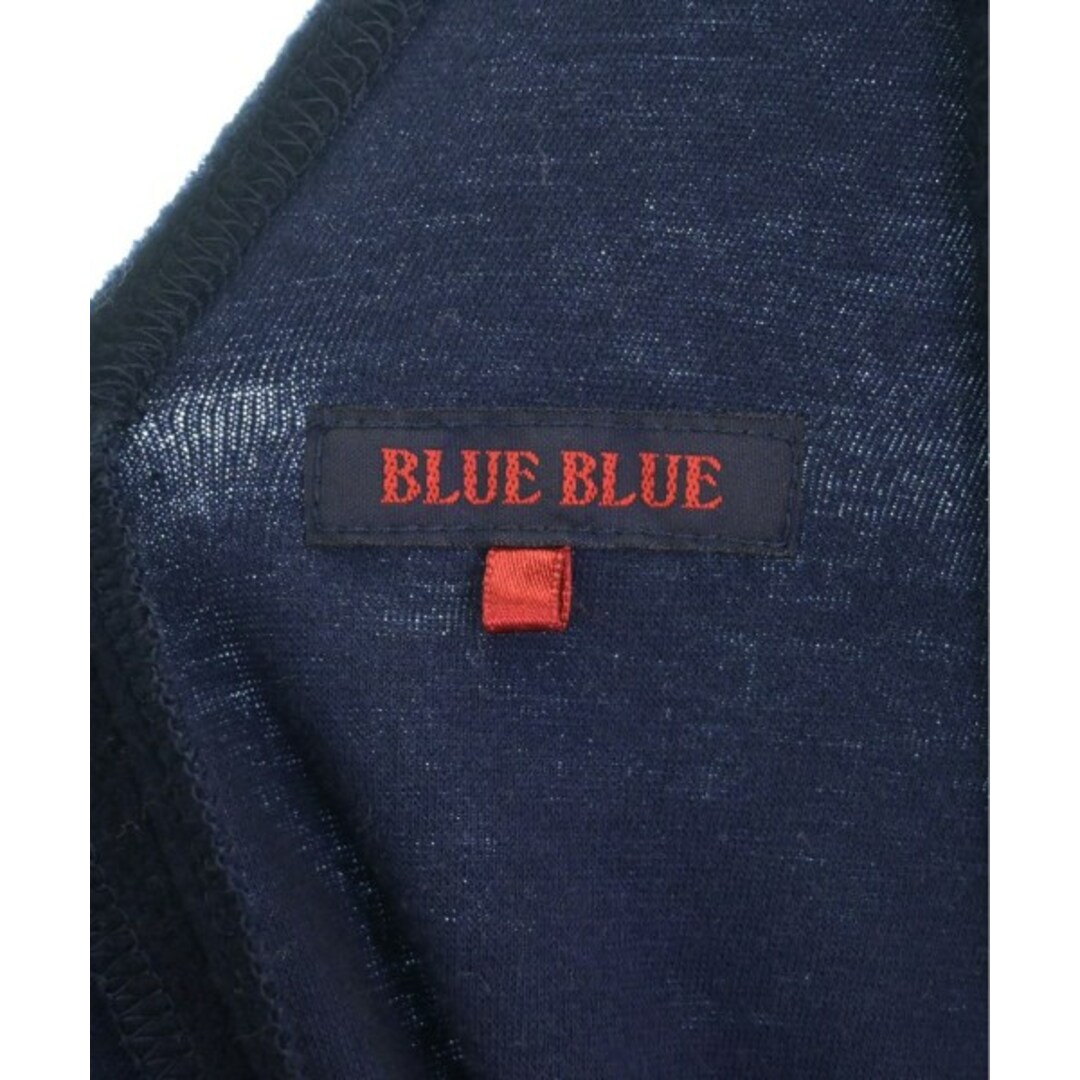 BLUE BLUE(ブルーブルー)のBLUE BLUE ブルーブルー マフラー - 紺 【古着】【中古】 レディースのファッション小物(マフラー/ショール)の商品写真