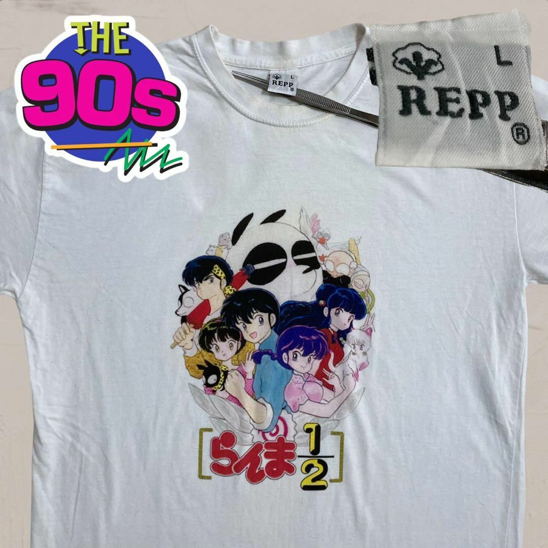 UNA キャラ Tシャツ  ビンテージ  90s  白 らんま 1/2 昭和