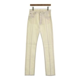 Maison Margiela デニムパンツ 38(S位) 白(デニム) 【古着】【中古】(デニム/ジーンズ)