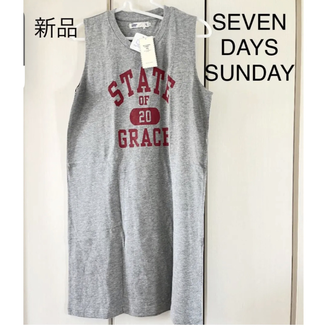 SEVENDAYS=SUNDAY(セブンデイズサンデイ)の新品☆セブンデイズサンデイ  ノースリーブワンピース レディースのワンピース(ひざ丈ワンピース)の商品写真