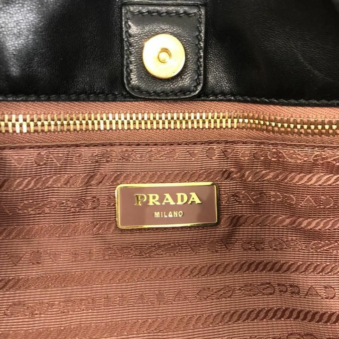 PRADA プラダ ハンドバッグ テスートリボン ブラック レディース ブランド