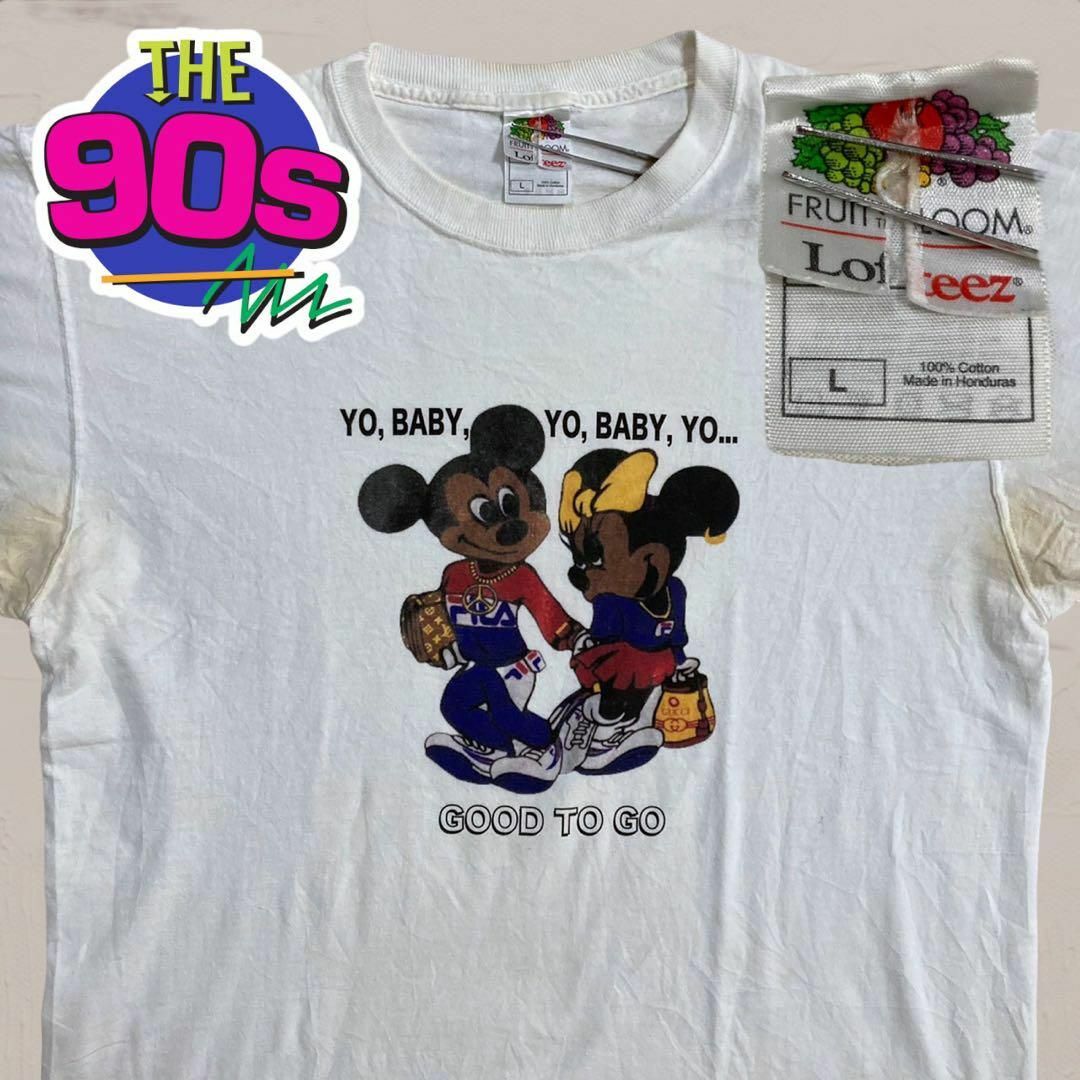 UKF  Tシャツ ビンテージ  90s  白 セディショナリーズ　ミッキー