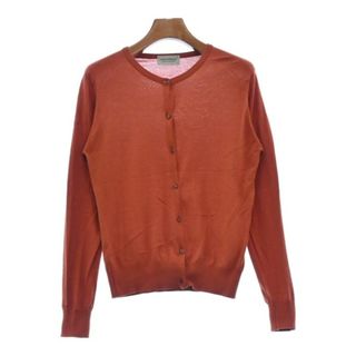 ジョンスメドレー(JOHN SMEDLEY)のJOHN SMEDLEY ジョンスメドレー カーディガン S オレンジ 【古着】【中古】(カーディガン)