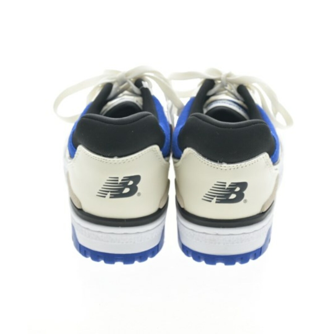 New Balance スニーカー 27.5cm アイボリー系x黒x青