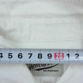 D12326 TENDERLOIN ブランドロゴ刺繍 ワークシャツ size L