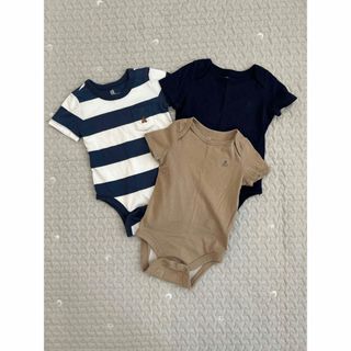 ベビーギャップ(babyGAP)のbabyGAP ロンパース　半袖　3枚セット(ロンパース)