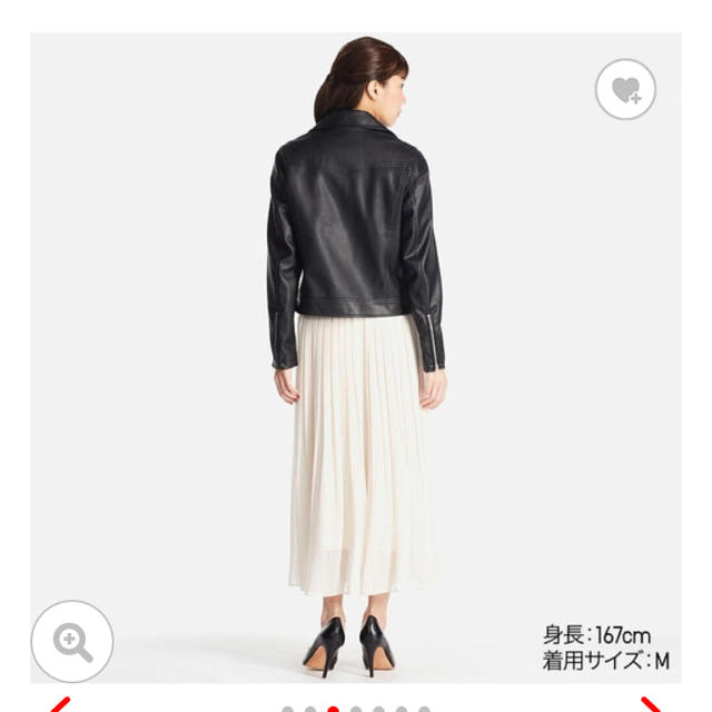 UNIQLO(ユニクロ)のネオレザージャケット レディースのジャケット/アウター(ライダースジャケット)の商品写真