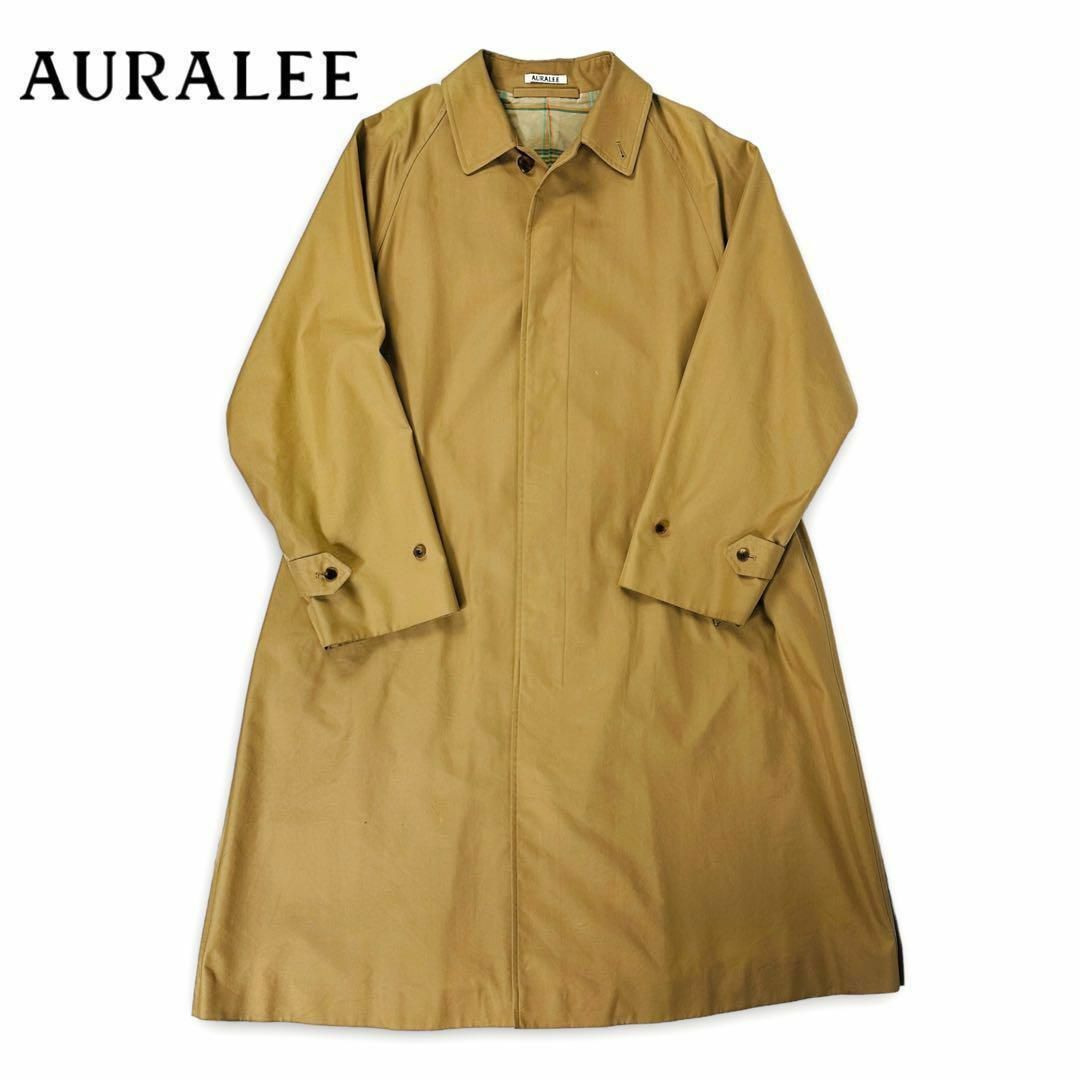 【希少品】AURALEE コットンシルクギャバジンコート 一枚袖 4 日本製