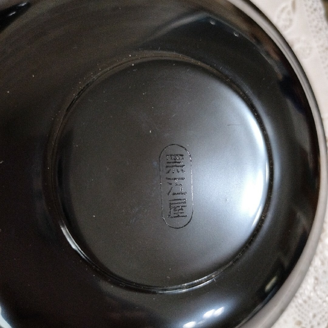 黒江屋　漆器　茶托　3枚 インテリア/住まい/日用品のキッチン/食器(その他)の商品写真