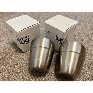 サーモマグ(thermo mug)のSTACKING TUMBLER S SILVER 2個セット　会員限定モデル(食器)