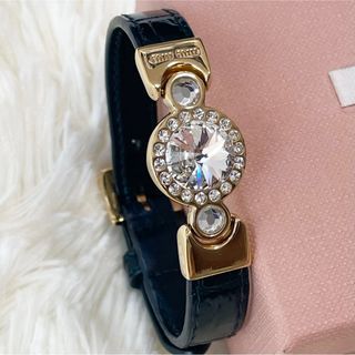 ミュウミュウ miumiu ビジュー レザー ブレスレット アクセサリー