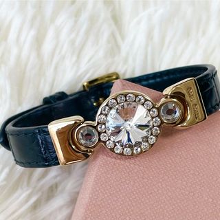 正規品 極美品 ミュウミュウ MIUMIU ブレスレット ビジュー 185-