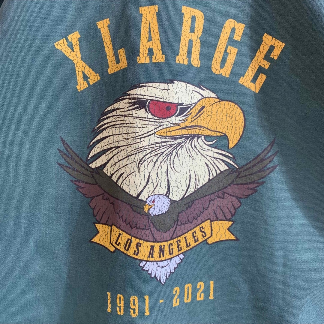 X-LARGE】肉厚 人気デザイン イーグル バックプリント スウェット