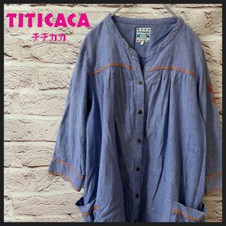 チチカカ(titicaca)のTITICACA ワンピース　シャツ メンズ　レディース[ Free ](ひざ丈ワンピース)