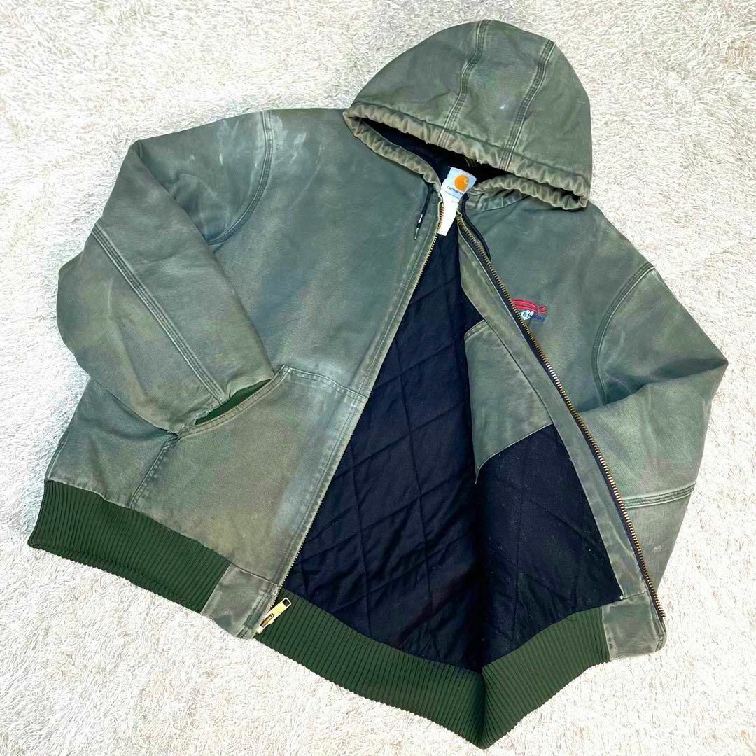 人気カラー モスグリーン　カーハート　アクティブジャケット　オーバーサイズ
