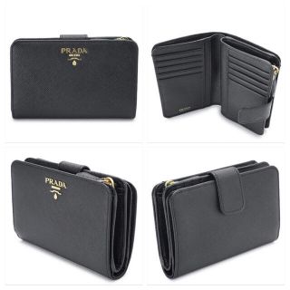 プラダ(PRADA)のタイムセール！付属品有 PRADA サフィアーノ レザー 二つ折り 財布(財布)