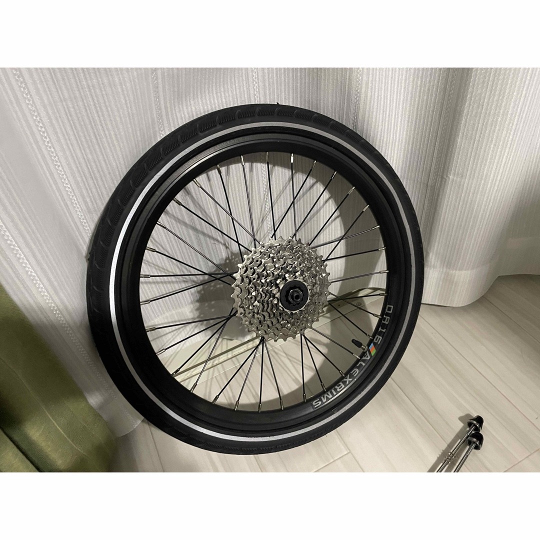 birdy standard disk 取り外しホイールタイヤ前後セット スポーツ/アウトドアの自転車(パーツ)の商品写真