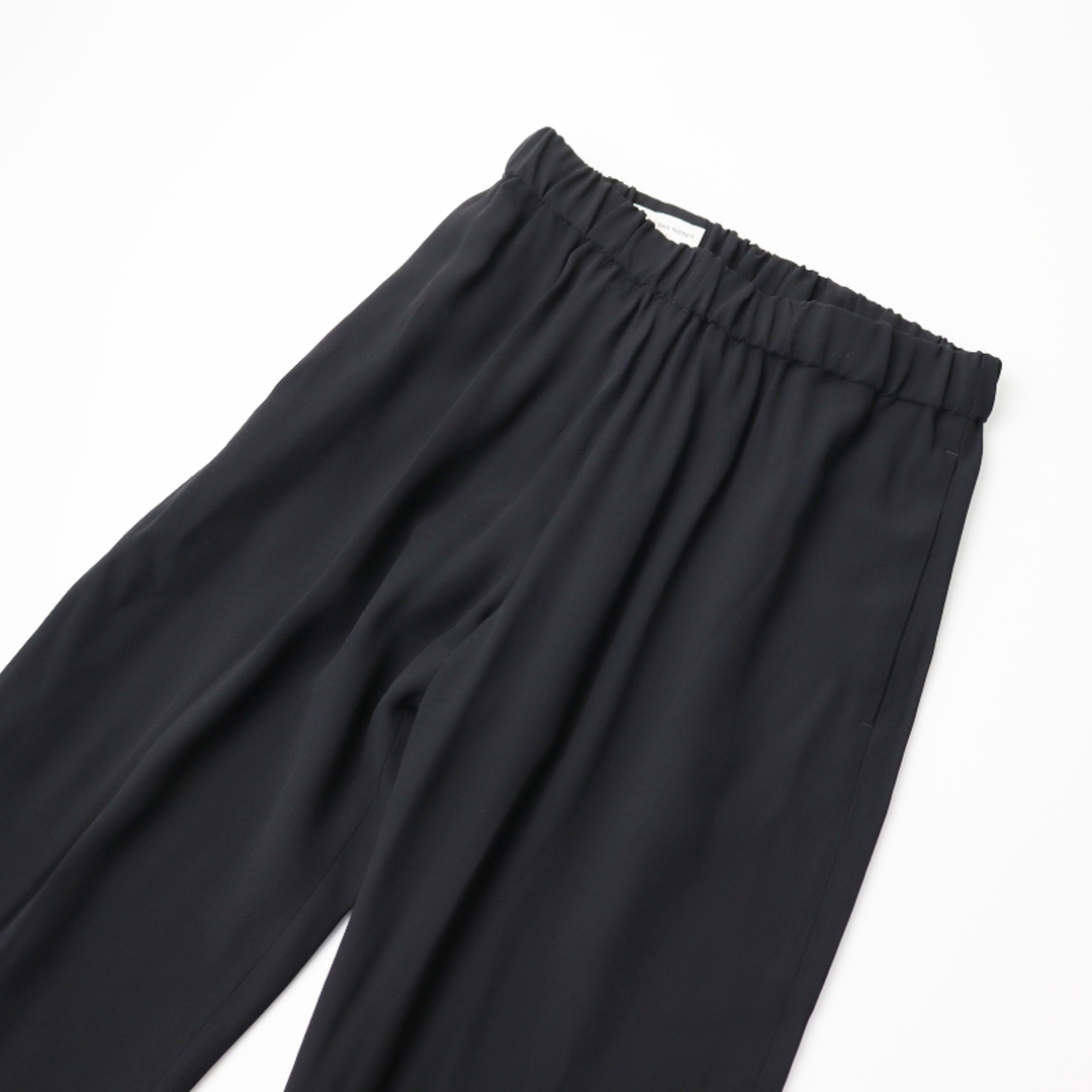 美品 2021SS DRIES VAN NOTEN ドリス ヴァン ノッテン PALMIRA 2177 PANTS イージーパンツ  34/ブラック ボトムス【2400013468107】