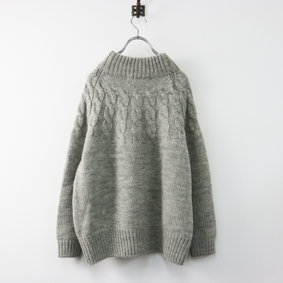 リゼッタ Lisette 美品 求心編み ウールケーブルニットプル
