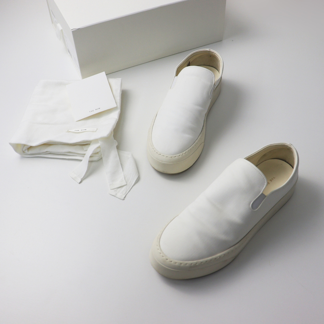 THE ROW ザロウ Marie H canvas slip-on sneakers マリーH キャンバス