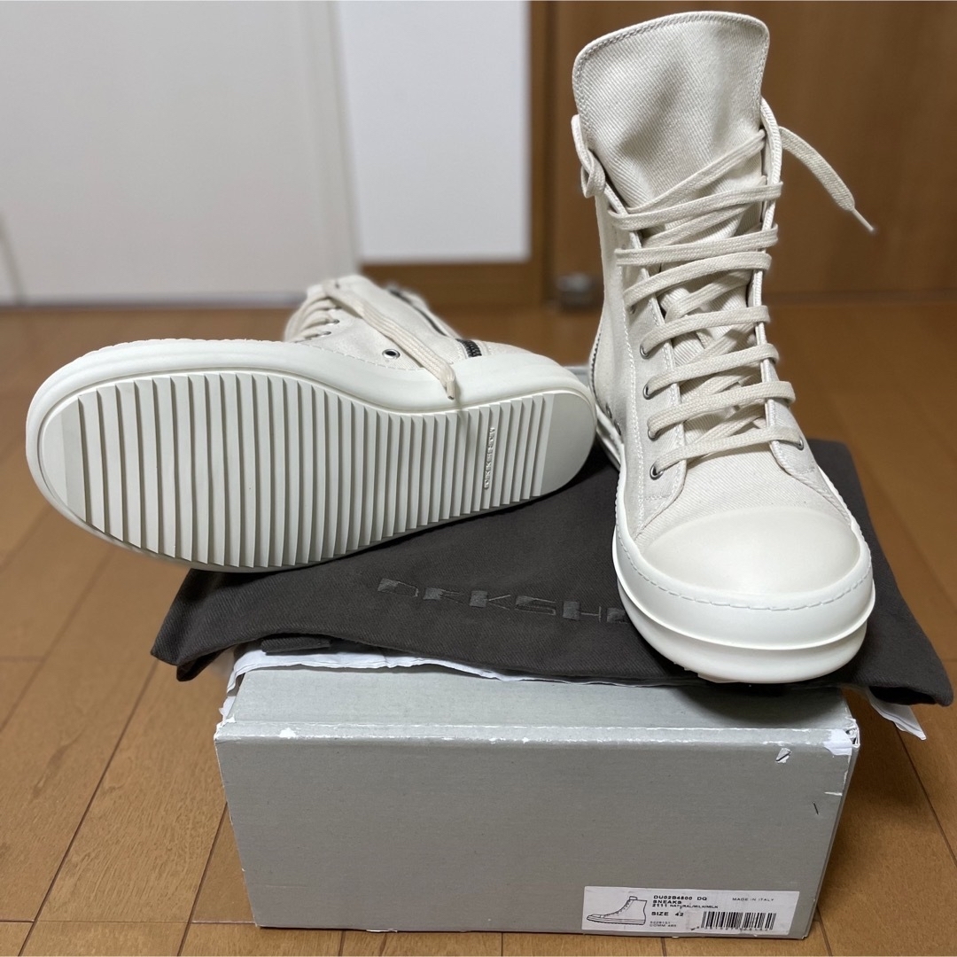 新品 Rick Owens drkshdw リックオウエンス ラモーンズ 42