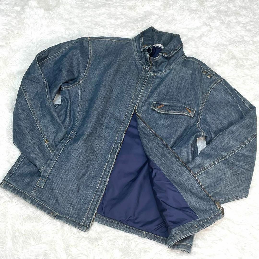 Santafe - 美品 サンタフェ デニムジャケット ロゴ革パッチ 国内 Santafe - 美品 サンタフェ デニムジャケット ロゴ革パッチ 国内