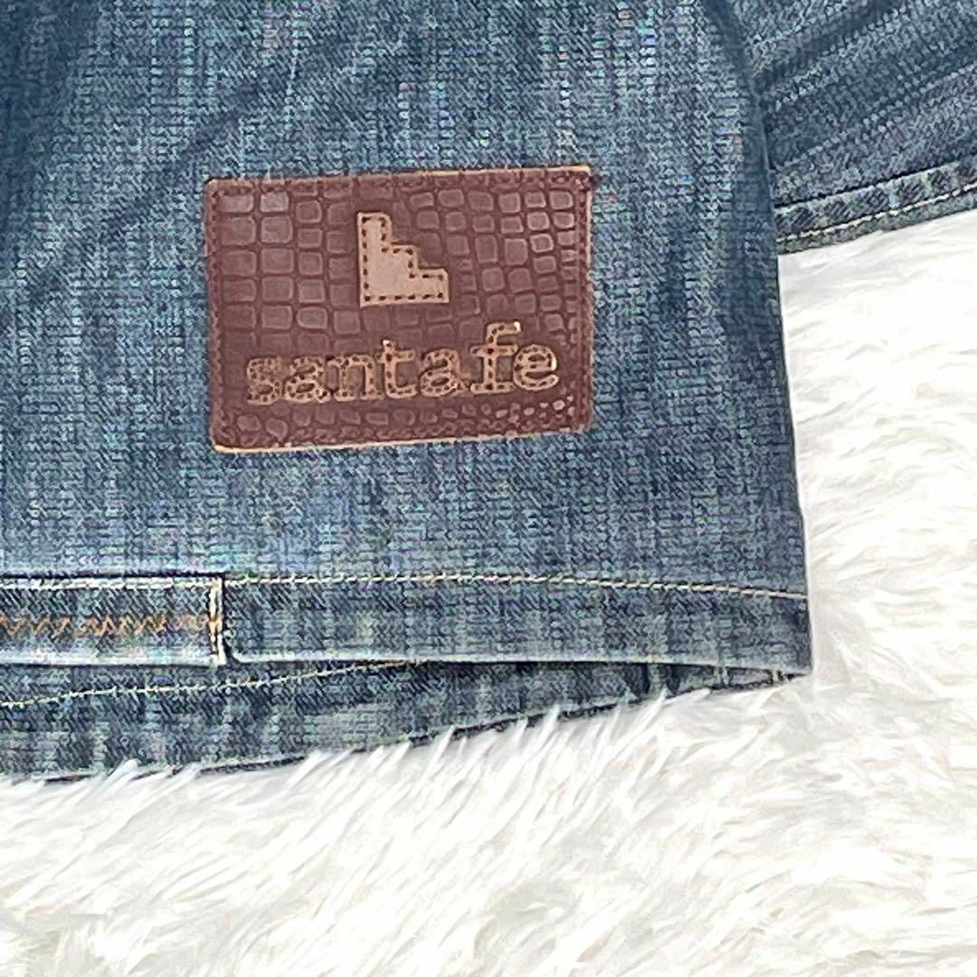Santafe - 美品 サンタフェ デニムジャケット ロゴ革パッチ 国内 Santafe - 美品 サンタフェ デニムジャケット ロゴ革パッチ 国内