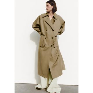 ザラ(ZARA)の今月末削除❗️最終価格。 ZARA 新品　オーバーサイズトレンチコート(トレンチコート)