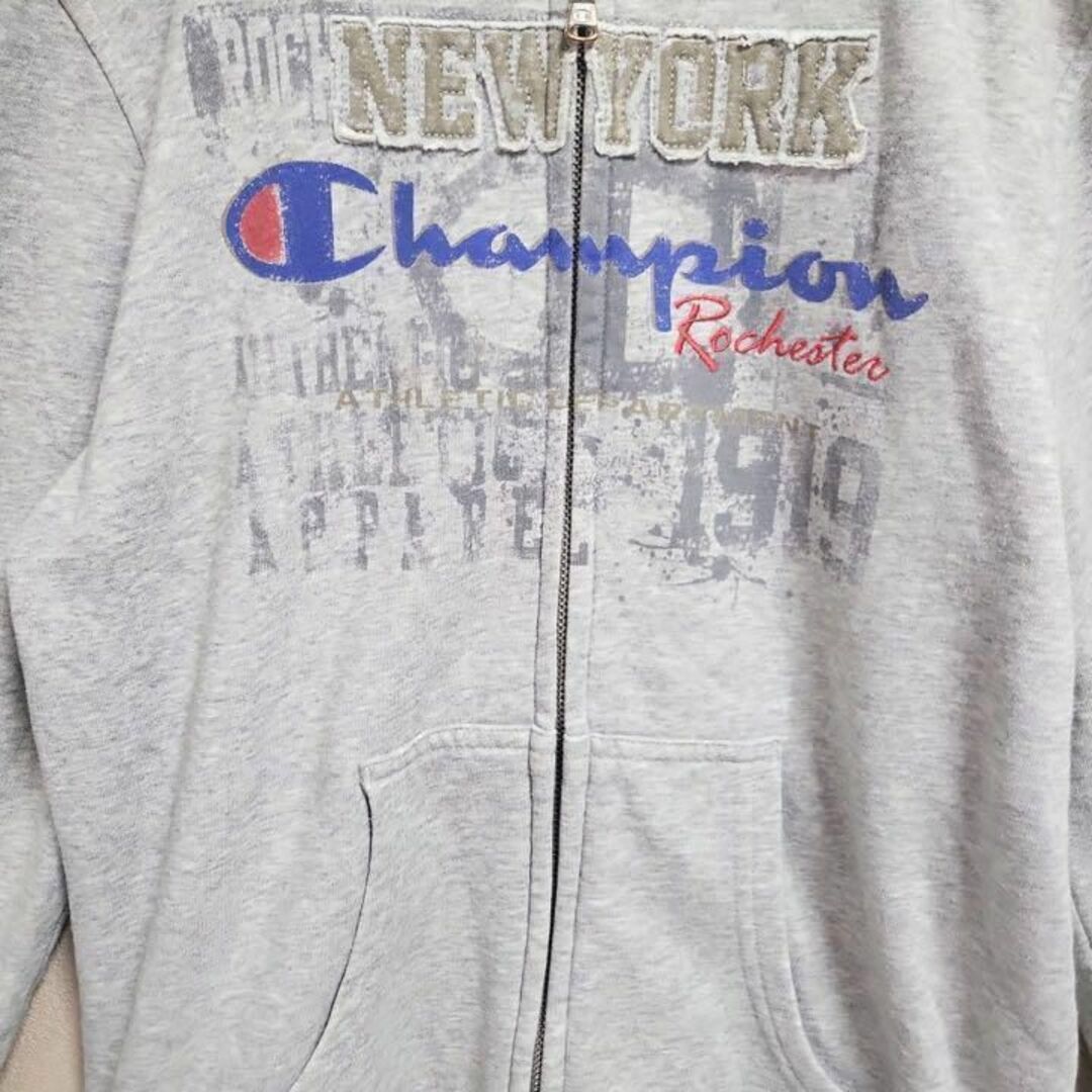 Champion - Champion ジップアップパーカー グレー メンズ ...