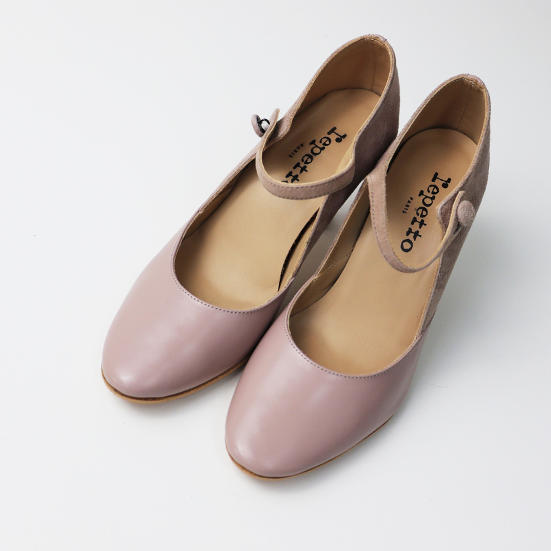 repetto(レペット)のrepetto レペット スエードストラップパンプス 36/ベージュ系 22.7cm【2400013468855】 レディースの靴/シューズ(ハイヒール/パンプス)の商品写真