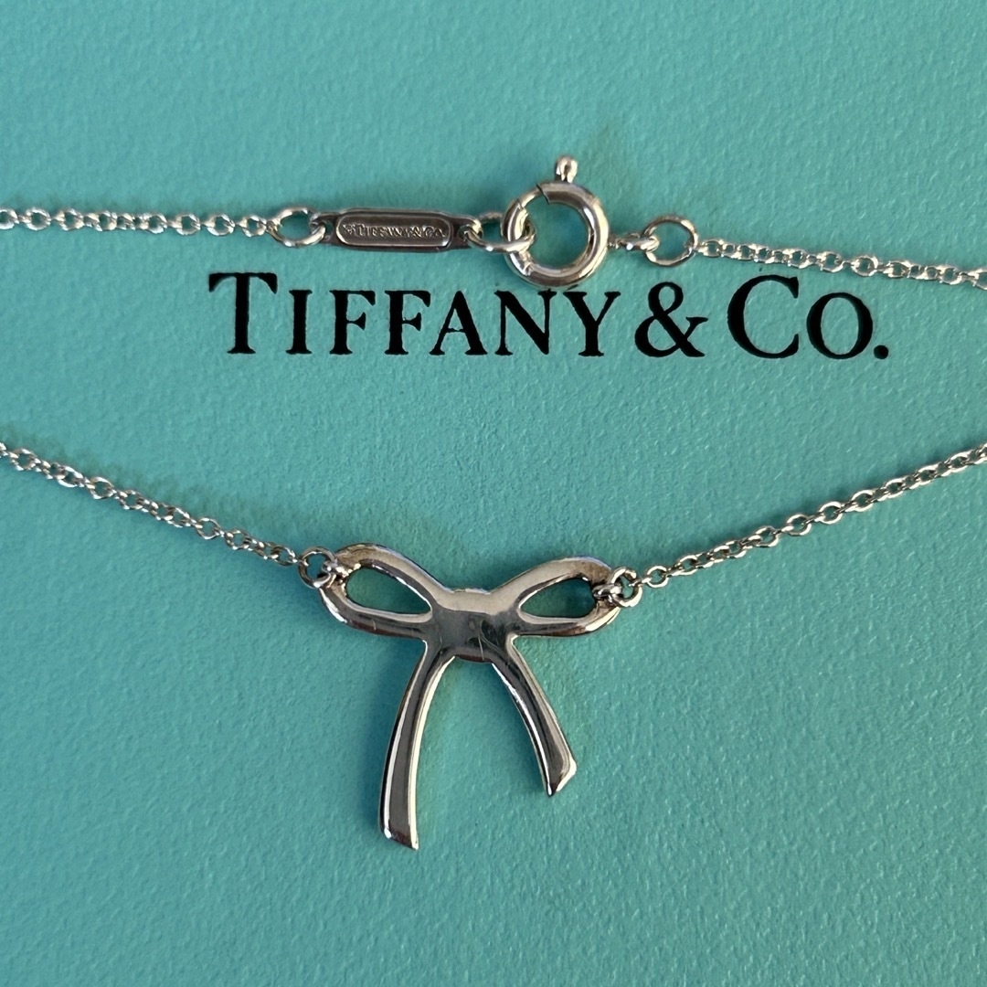 Tiffany\u0026Co ティファニー リボン ボウ ネックレス シルバー