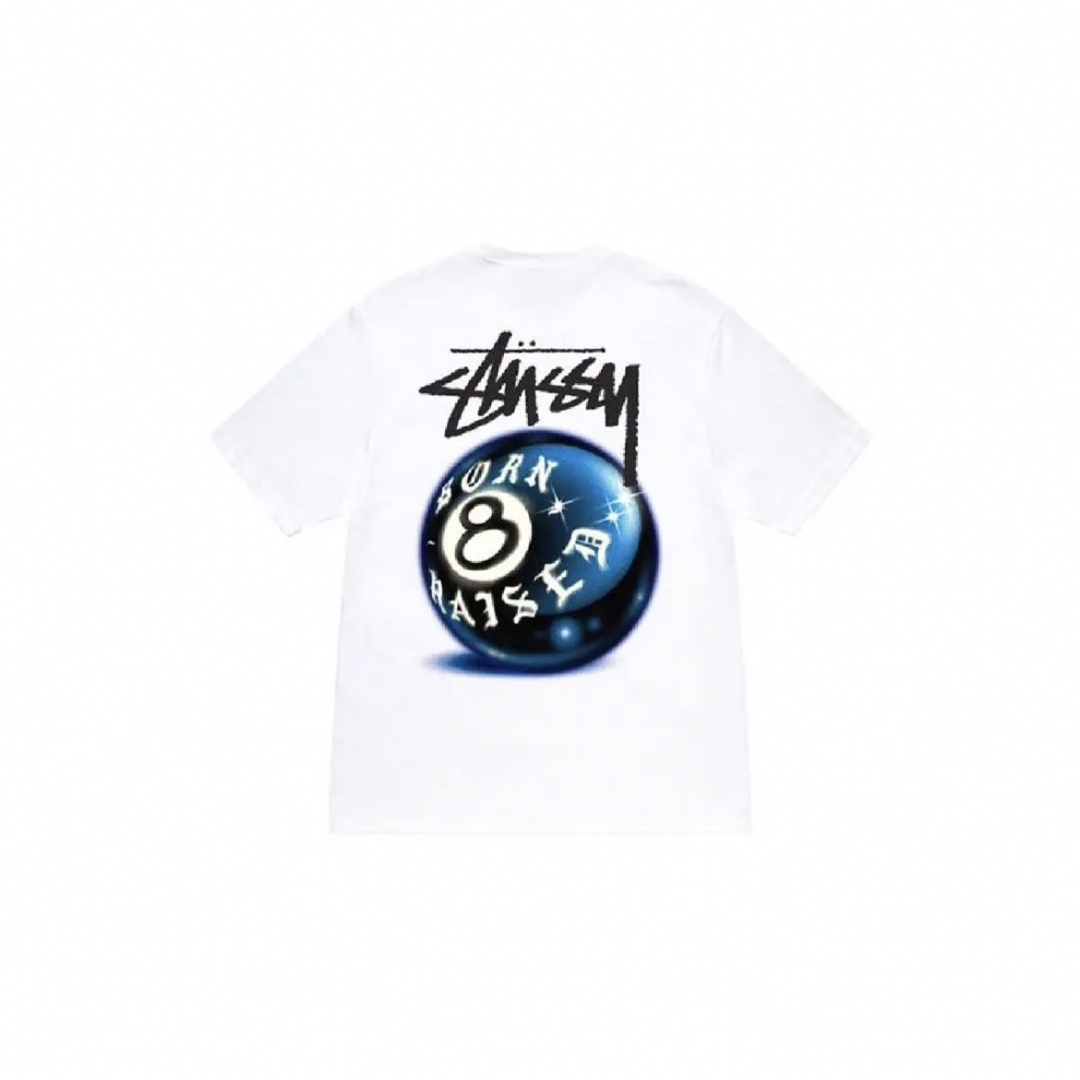 Stussy Born x Raised 8 Ball Tee white XL 1