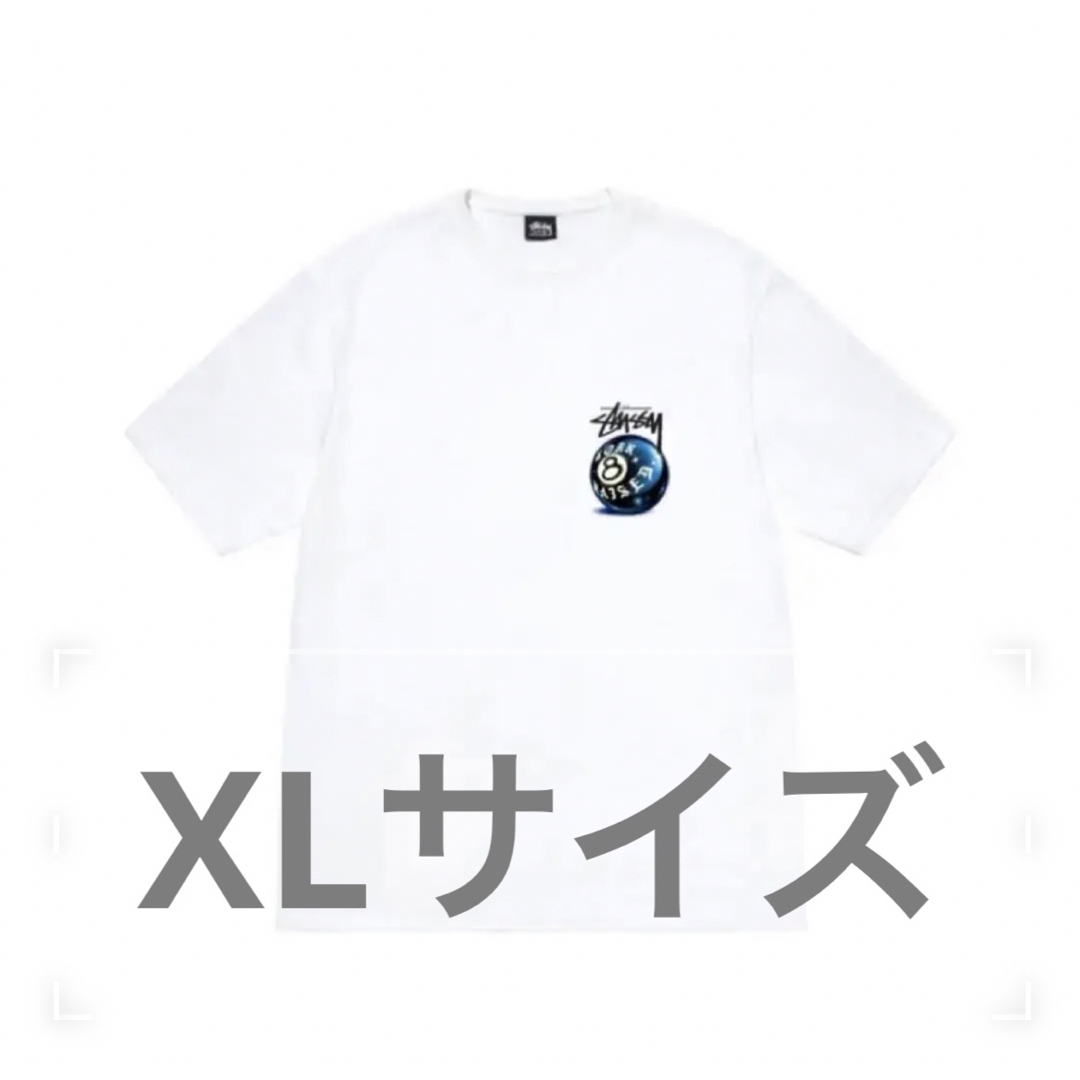 Stussy Born x Raised 8 Ball Tee white XL