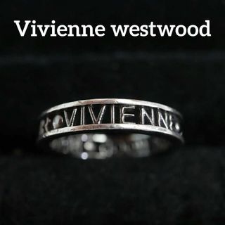 ヴィヴィアンウエストウッド(Vivienne Westwood)の【匿名配送】ヴィヴィアン ウエストウッド 指輪 リング 15.5号 黒 ロゴ(リング(指輪))