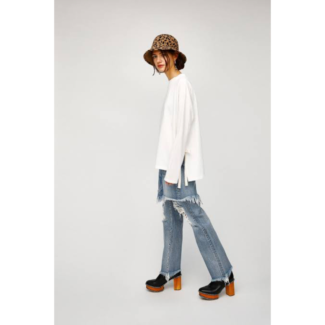 moussy ダメージデニムパンツ SLY rienda resexxy