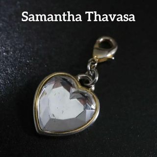 サマンサタバサ(Samantha Thavasa)の【匿名配送】サマンサ タバサ チャーム ゴールド ハート ストーン(ネックレス)