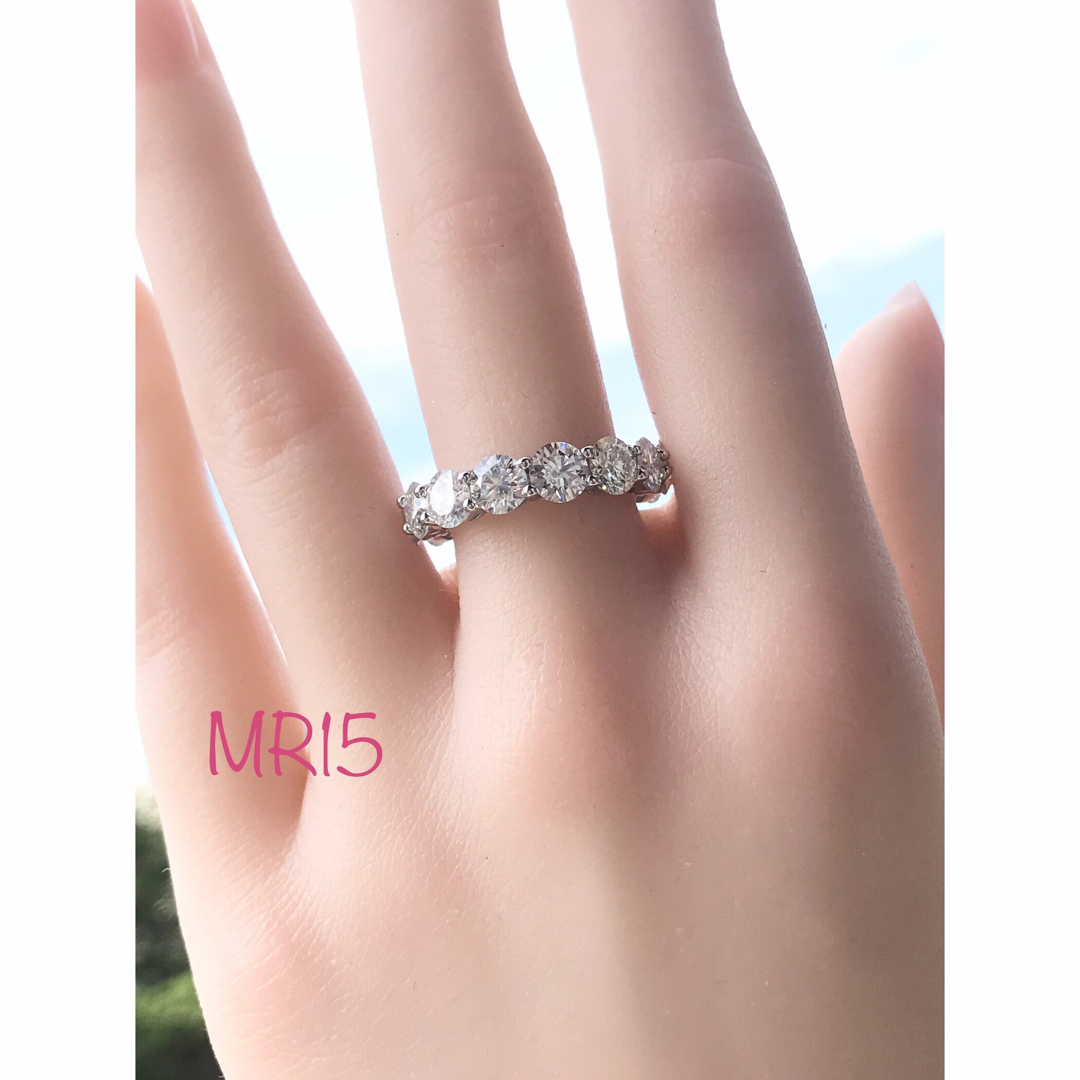 MR15／ 9.5号5㎜ フルエタニティ モアサナイト リング♡シルバー925 レディースのアクセサリー(リング(指輪))の商品写真