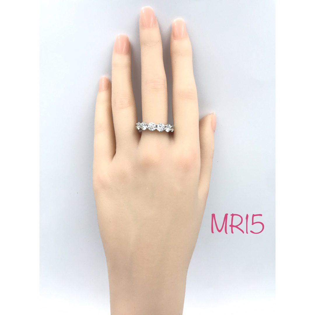 MR15／ 9.5号5㎜ フルエタニティ モアサナイト リング♡シルバー925 レディースのアクセサリー(リング(指輪))の商品写真