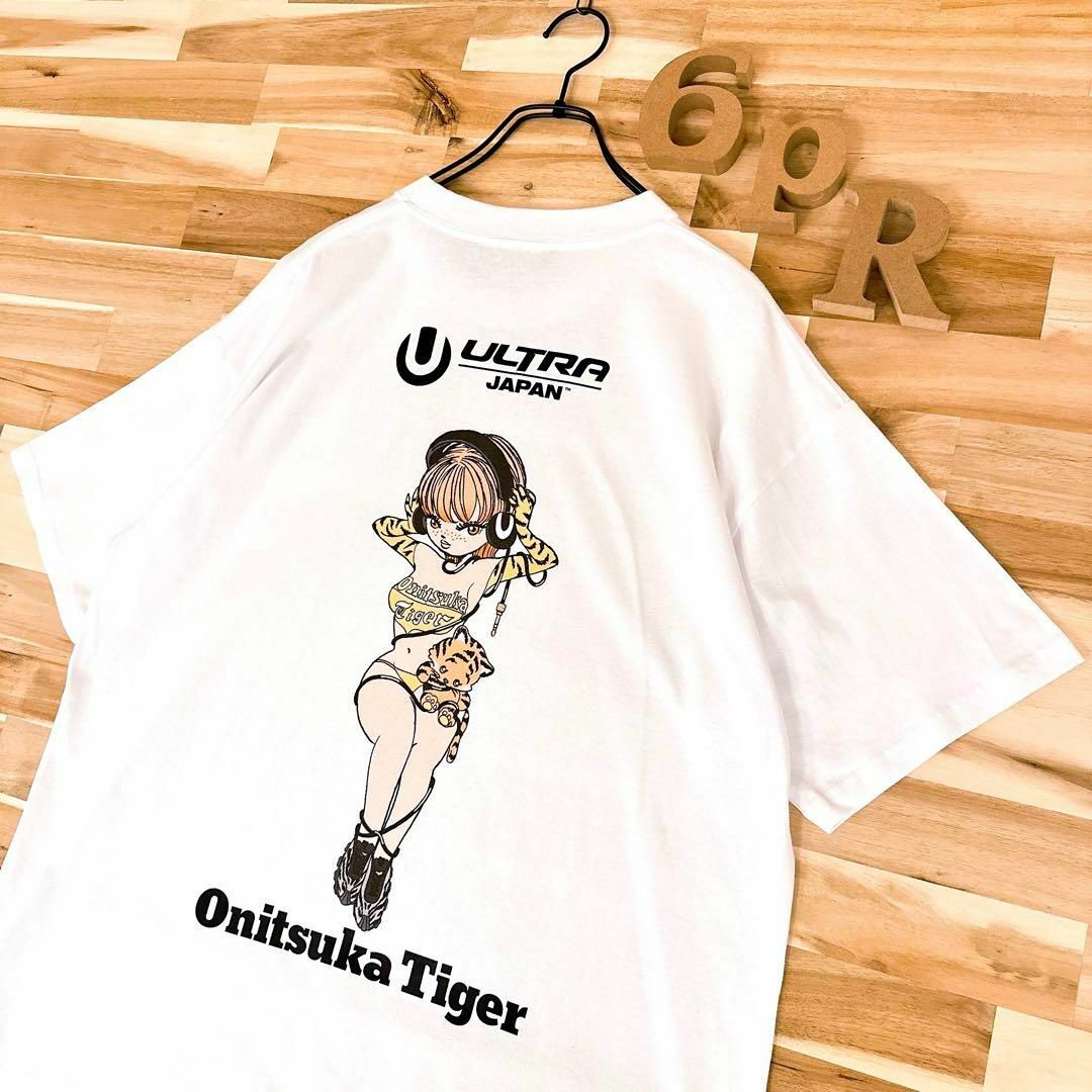 激レア【オニツカタイガー×ウルトラジャパン】限定コラボ スタッフ 半袖Tシャツ白 | フリマアプリ ラクマ