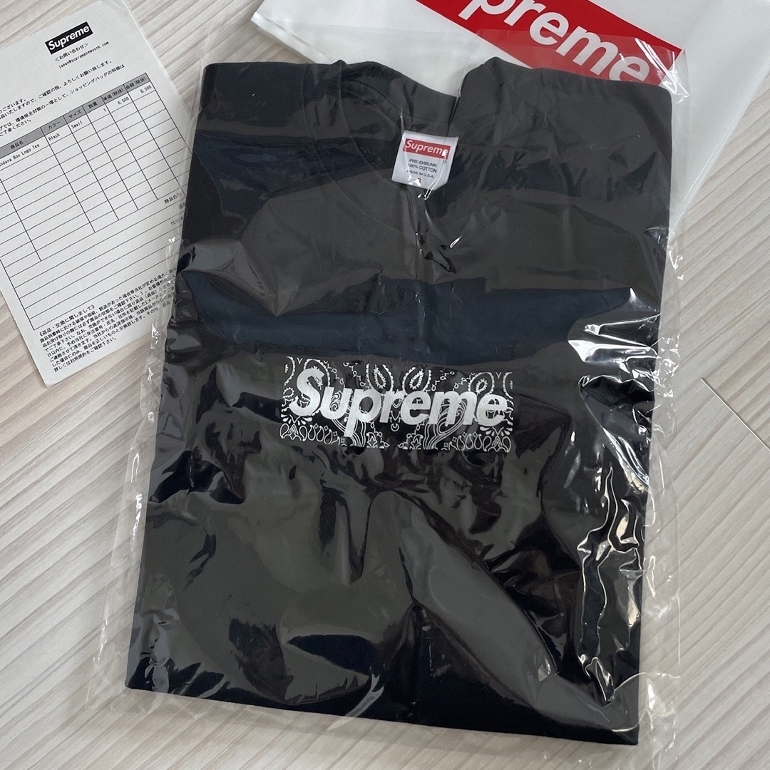 Supreme 2019A/W Bandana BoxロゴTシャツ 茶 L 新品