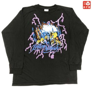 American Thunder L/S Tee "Eagle" アメリカンサンダー イーグルプリント ロンT 長袖 Tシャツ サイズ：XL　ブラック 新品(Tシャツ/カットソー(半袖/袖なし))