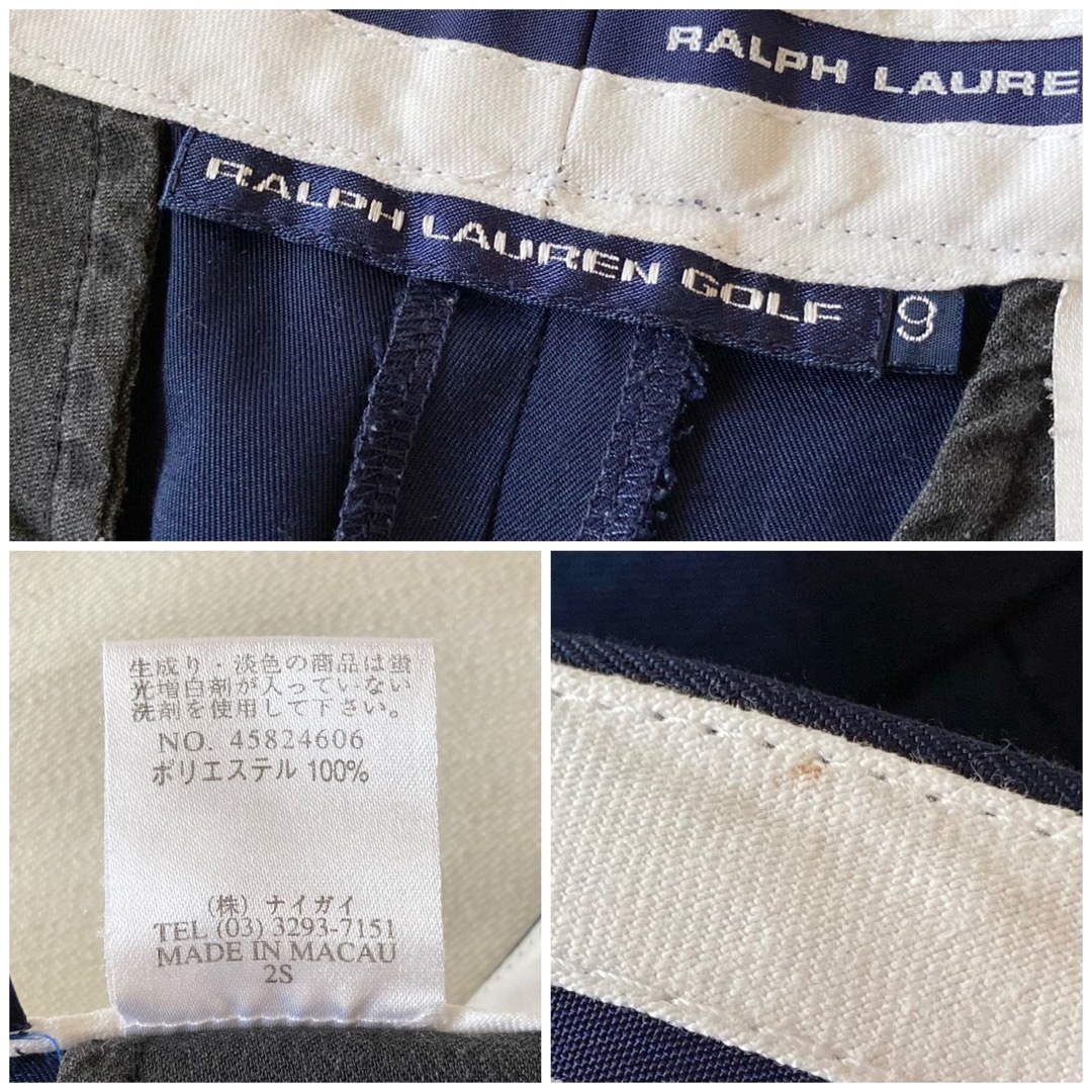 Ralph Lauren(ラルフローレン)のラルフローレン ゴルフ タック ツイル ショートパンツ 9 ネイビー レディースのパンツ(ショートパンツ)の商品写真