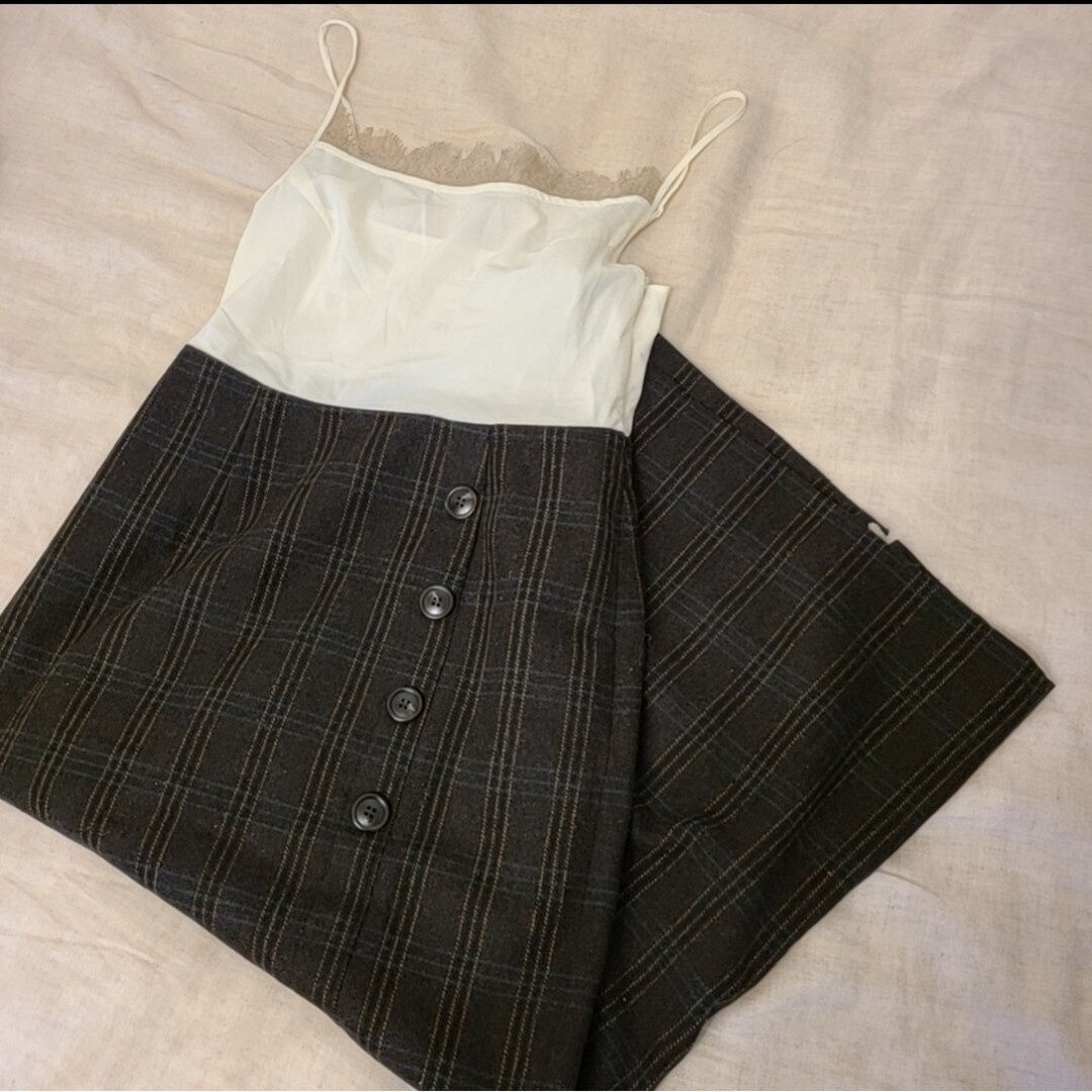 Orsay Plaid Skirt Set 1