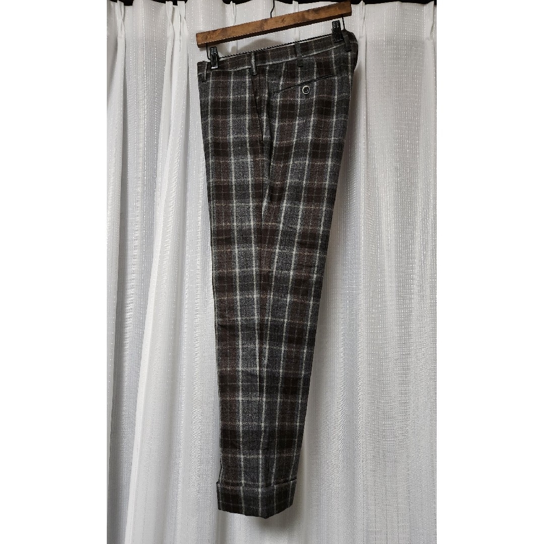 【美品】ジーディーアー GTA ビームスF別注 ウールパンツ 茶系 48 秋冬