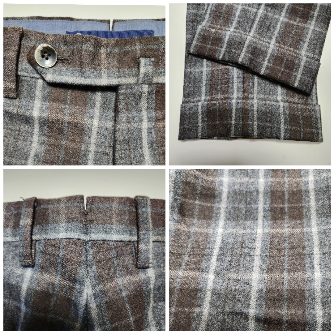 【美品】ジーディーアー GTA ビームスF別注 ウールパンツ 茶系 48 秋冬