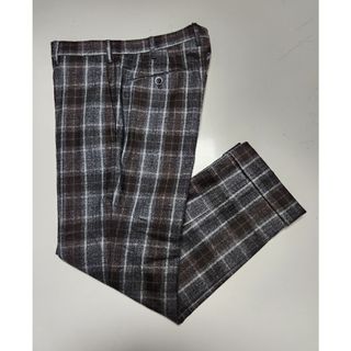 ビームス(BEAMS)の【美品】ジーディーアー　GTA 　ビームスF別注　ウールパンツ　茶系　48　秋冬(スラックス)