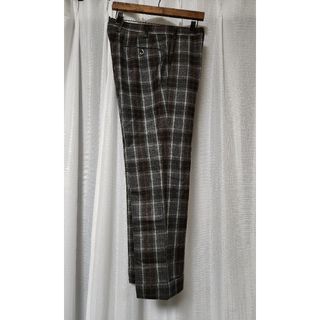 【美品】ジーディーアー GTA ビームスF別注 ウールパンツ 茶系 48 秋冬