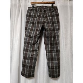 【美品】ジーディーアー GTA ビームスF別注 ウールパンツ 茶系 48 秋冬