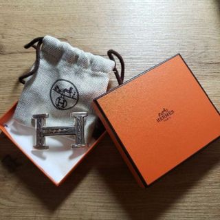 エルメス(Hermes)の希少　エルメス　HERMES　トゥアレグ　Hベルト　バックルのみ　シルバー925(ベルト)